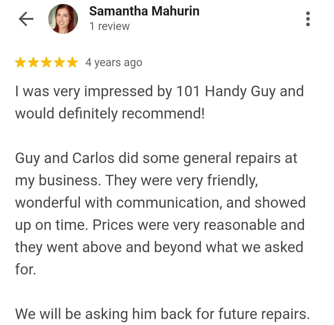 Schneider Garage Door customer review 2