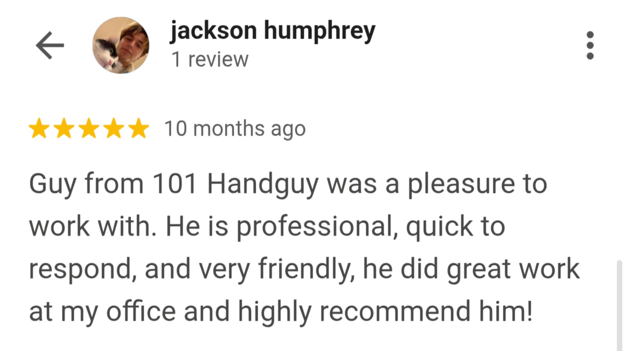 Schneider Garage Door customer review 3